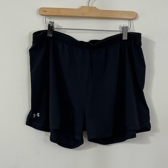 Under Armour Black Printed UA Waistband Athletic Shorts - Picture 1 of 6